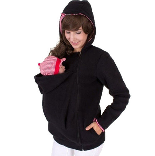 Three-in-one Multi-functional Mother Kangaroo Sweater Coat
